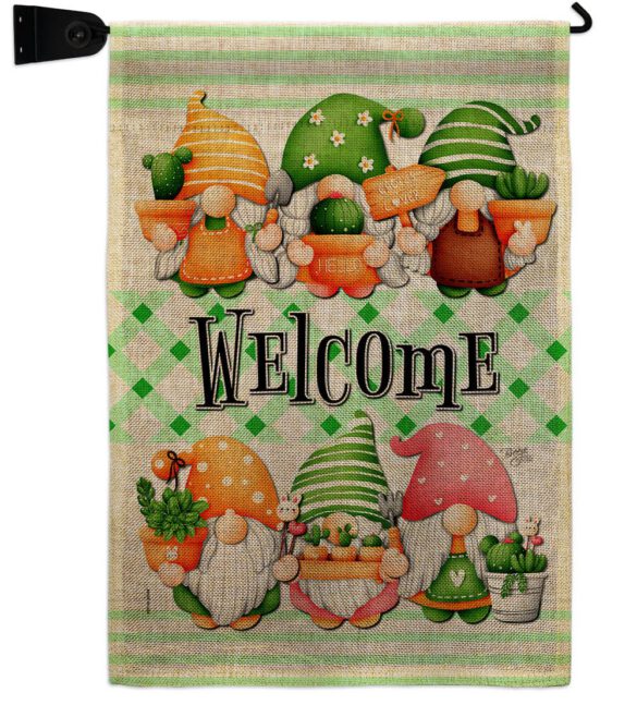 Cactus Gnome - Bugs & Frogs Garden Friends Vertical Impressions Decorative Flags HG104153 Made In USA - Image 21