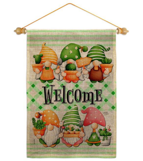 Cactus Gnome - Bugs & Frogs Garden Friends Vertical Impressions Decorative Flags HG104153 Made In USA - Image 22