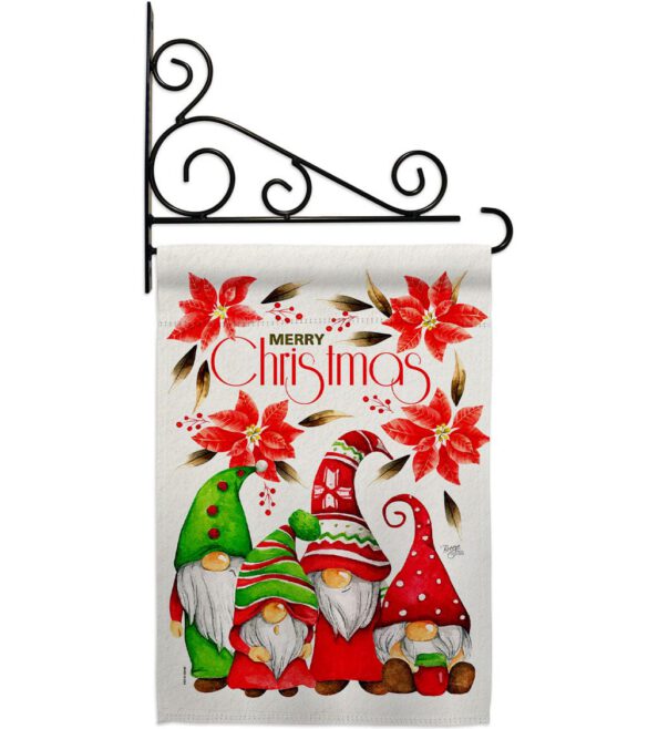 Christmas Gnome Family - Bugs & Frogs Garden Friends Vertical Impressions Decorative Flags HG104166 Made In USA - Image 8