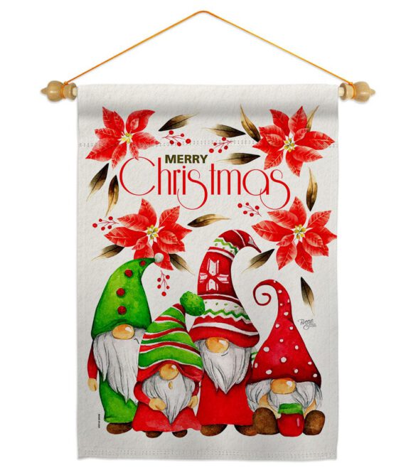 Christmas Gnome Family - Bugs & Frogs Garden Friends Vertical Impressions Decorative Flags HG104166 Made In USA - Image 10