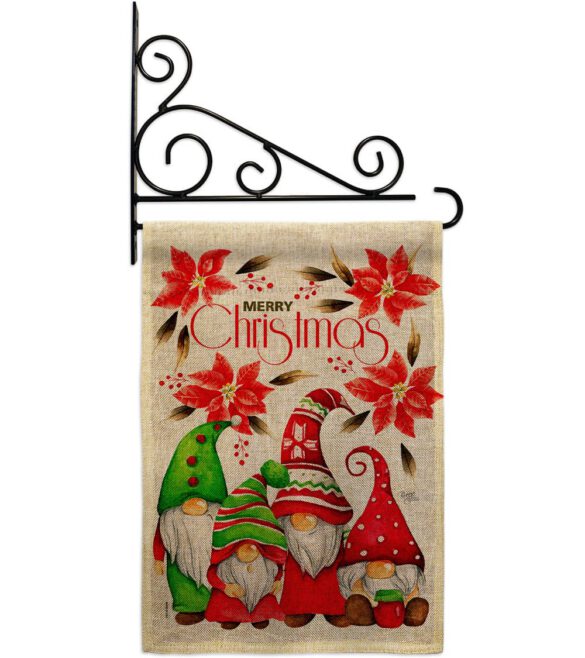 Christmas Gnome Family - Bugs & Frogs Garden Friends Vertical Impressions Decorative Flags HG104166 Made In USA - Image 20