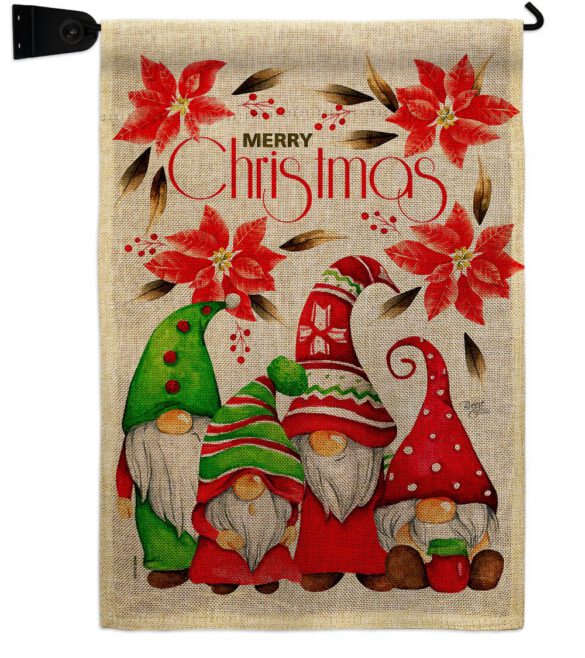 Christmas Gnome Family - Bugs & Frogs Garden Friends Vertical Impressions Decorative Flags HG104166 Made In USA - Image 21