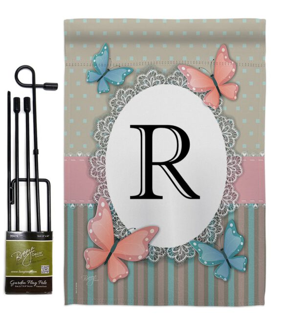 Butterflies R Initial - Bugs & Frogs Garden Friends Vertical Impressions Decorative Flags HG130148 Made In USA - Image 4