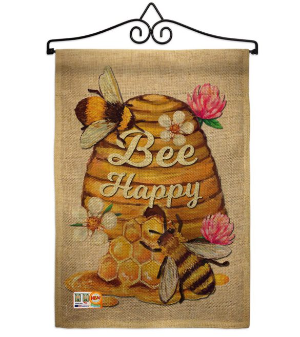 Bee Happy - Bugs & Frogs Garden Friends Vertical Impressions Decorative Flags HG137025 Made In USA - Image 10