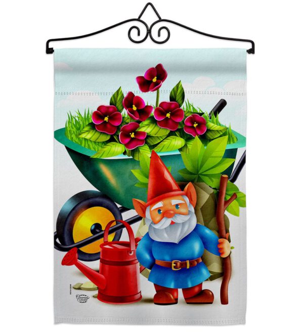 Garden Gnome - Bugs & Frogs Garden Friends Vertical Impressions Decorative Flags HG192457 Made In USA - Image 7