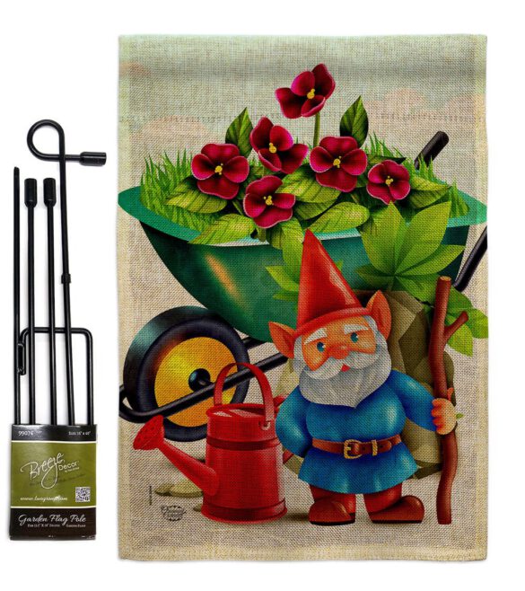 Garden Gnome - Bugs & Frogs Garden Friends Vertical Impressions Decorative Flags HG192457 Made In USA - Image 14