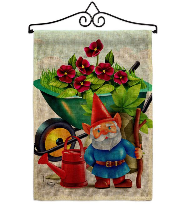 Garden Gnome - Bugs & Frogs Garden Friends Vertical Impressions Decorative Flags HG192457 Made In USA - Image 17