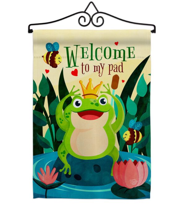 Frog Welcome - Bugs & Frogs Garden Friends Vertical Impressions Decorative Flags HG192582 Made In USA - Image 7