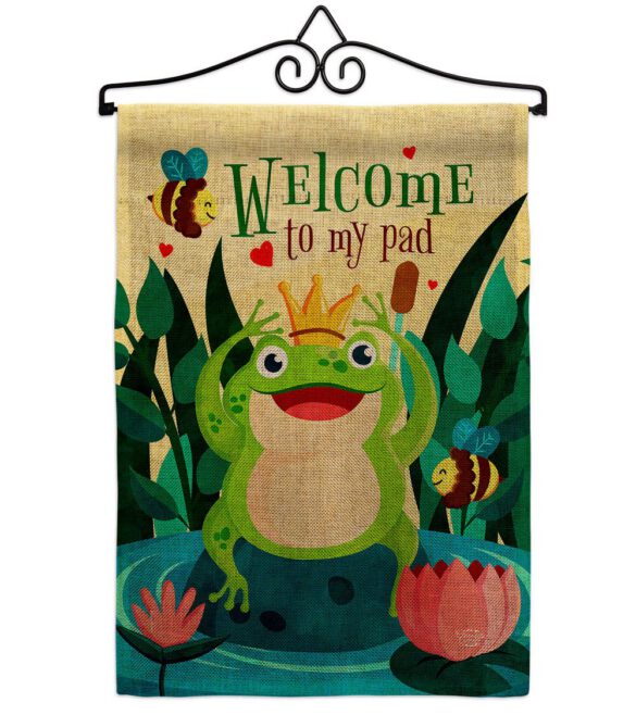 Frog Welcome - Bugs & Frogs Garden Friends Vertical Impressions Decorative Flags HG192582 Made In USA - Image 17