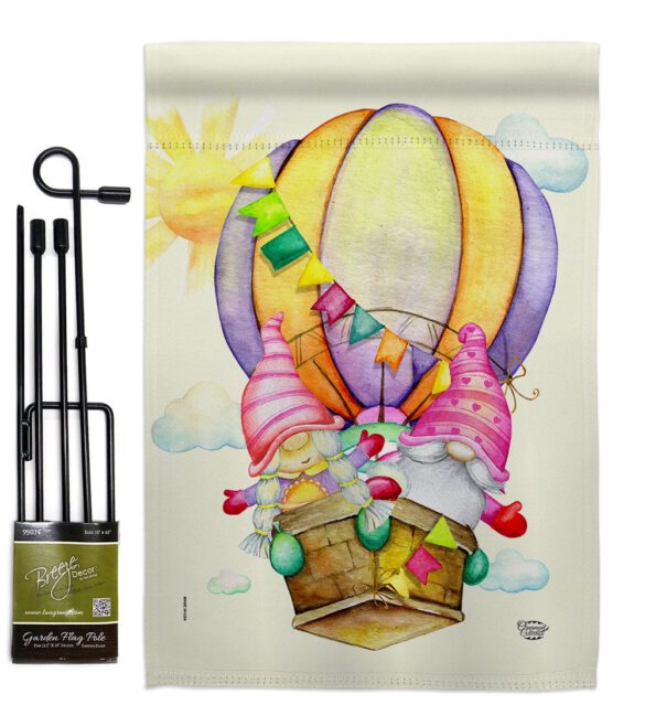 Gnomes Balloon - Bugs & Frogs Garden Friends Vertical Impressions Decorative Flags HG192660 Made In USA - Image 4