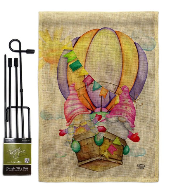Gnomes Balloon - Bugs & Frogs Garden Friends Vertical Impressions Decorative Flags HG192660 Made In USA - Image 16
