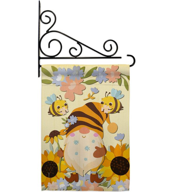 Blooming Gnome - Bugs & Frogs Garden Friends Vertical Impressions Decorative Flags HG192669 Made In USA - Image 8