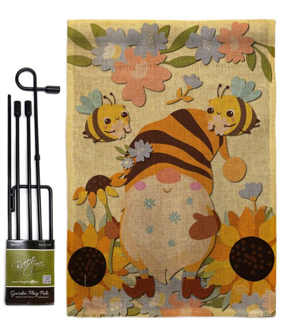 Blooming Gnome - Bugs & Frogs Garden Friends Vertical Impressions Decorative Flags HG192669 Made In USA - Image 16