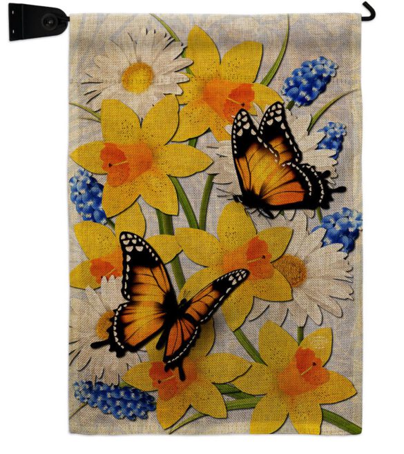 Daffodil & Butterflies - Bugs & Frogs Garden Friends Vertical Impressions Decorative Flags HG192670 Made In USA - Image 21