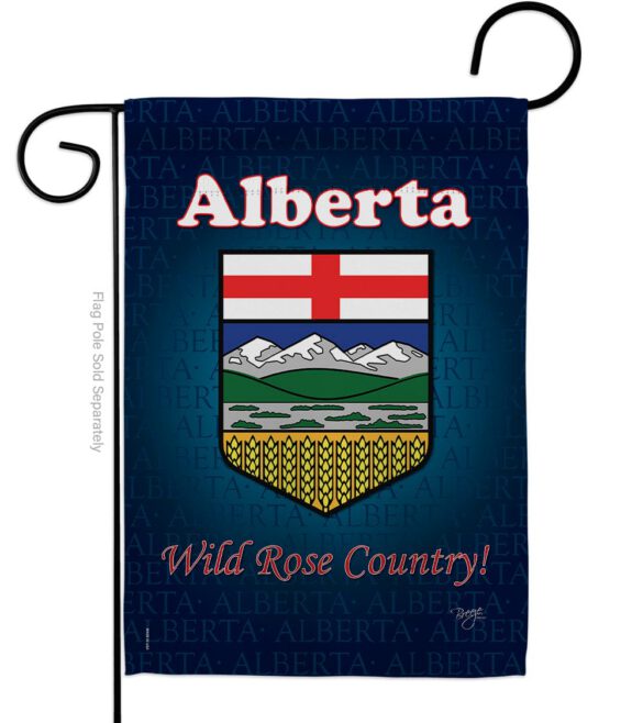 Alberta - Canada Provinces Flags of the World Vertical Impressions Decorative Flags HG108166 Made In USA - Image 2
