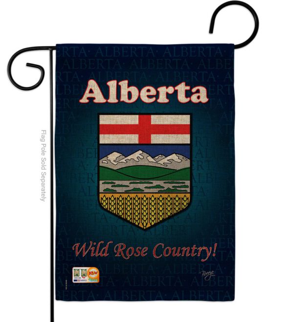 Alberta - Canada Provinces Flags of the World Vertical Impressions Decorative Flags HG108166 Made In USA - Image 9