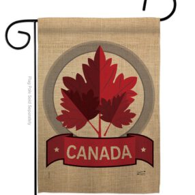 Happy Canada Day - Canada Provinces Flags of the World Vertical Impressions Decorative Flags HG137119 Made In USA