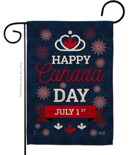 Canada Day July 1st - Canada Provinces Flags of the World Vertical Impressions Decorative Flags HG137291 Made In USA