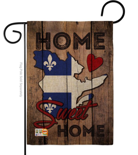 Canada Provinces Quebec Home Sweet Home - Canada Provinces Flags of the World Vertical Impressions Decorative Flags HG191173 Made In USA - Image 8
