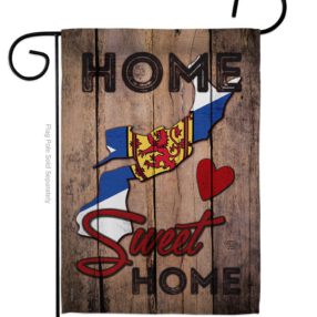 Canada Provinces Nova Scotia Home Sweet Home - Canada Provinces Flags of the World Vertical Impressions Decorative Flags HG191174 Made In USA
