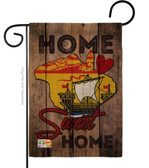 Canada Provinces New Brunswick Home Sweet Home - Canada Provinces Flags of the World Vertical Impressions Decorative Flags HG191175 Made In USA - Image 8