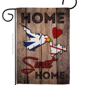 Canada Provinces Newfoundland and Labrador Home Sweet Home - Canada Provinces Flags of the World Vertical Impressions Decorative Flags HG191182 Made In USA