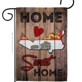 Canada Provinces Prince Edward Island Home Sweet Home - Canada Provinces Flags of the World Vertical Impressions Decorative Flags HG191183 Made In USA