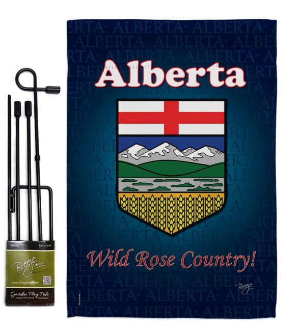 Alberta - Canada Provinces Flags of the World Vertical Impressions Decorative Flags HG108166 Made In USA - Image 5