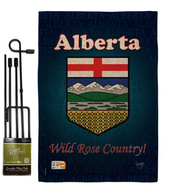 Alberta - Canada Provinces Flags of the World Vertical Impressions Decorative Flags HG108166 Made In USA - Image 10