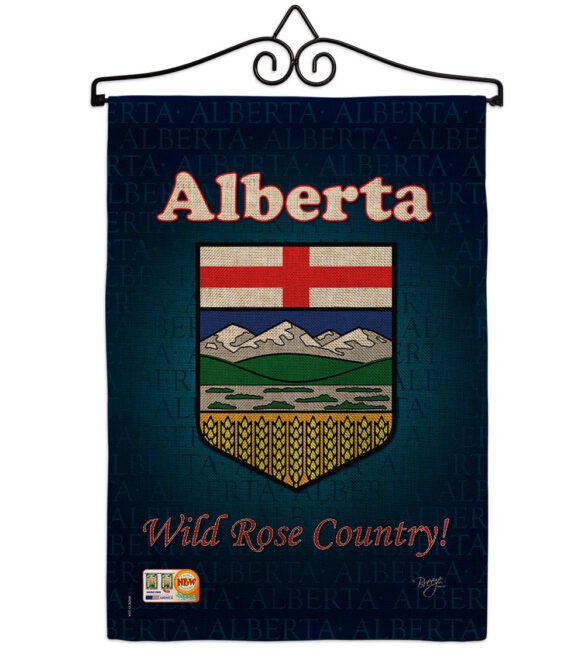 Alberta - Canada Provinces Flags of the World Vertical Impressions Decorative Flags HG108166 Made In USA - Image 11