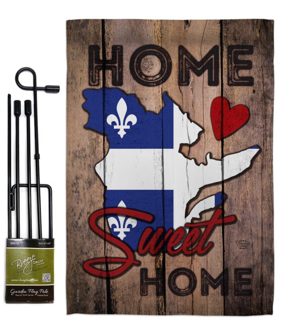 Canada Provinces Quebec Home Sweet Home - Canada Provinces Flags of the World Vertical Impressions Decorative Flags HG191173 Made In USA - Image 4