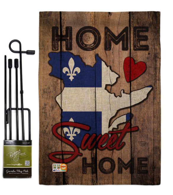 Canada Provinces Quebec Home Sweet Home - Canada Provinces Flags of the World Vertical Impressions Decorative Flags HG191173 Made In USA - Image 9