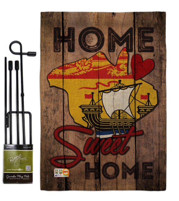 Canada Provinces New Brunswick Home Sweet Home - Canada Provinces Flags of the World Vertical Impressions Decorative Flags HG191175 Made In USA - Image 9