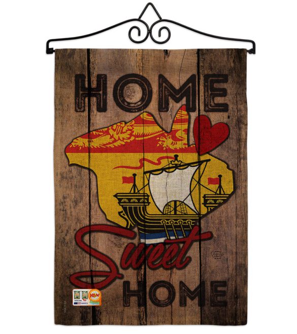 Canada Provinces New Brunswick Home Sweet Home - Canada Provinces Flags of the World Vertical Impressions Decorative Flags HG191175 Made In USA - Image 10