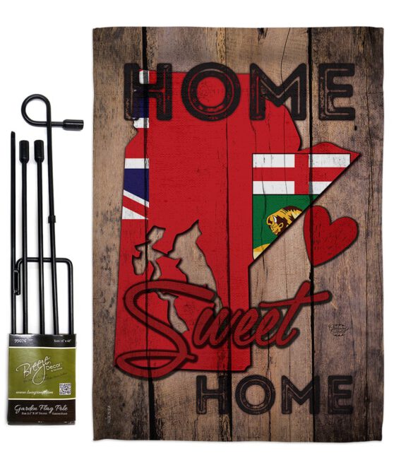 Canada Provinces Manitoba Home Sweet Home - Canada Provinces Flags of the World Vertical Impressions Decorative Flags HG191176 Made In USA - Image 4