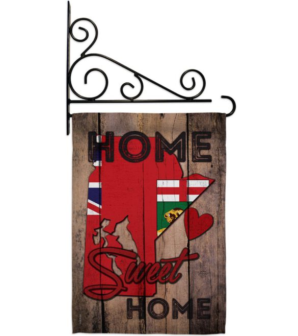 Canada Provinces Manitoba Home Sweet Home - Canada Provinces Flags of the World Vertical Impressions Decorative Flags HG191176 Made In USA - Image 11