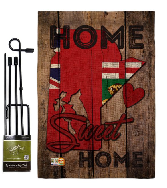 Canada Provinces Manitoba Home Sweet Home - Canada Provinces Flags of the World Vertical Impressions Decorative Flags HG191176 Made In USA - Image 9