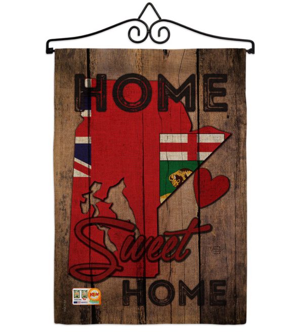 Canada Provinces Manitoba Home Sweet Home - Canada Provinces Flags of the World Vertical Impressions Decorative Flags HG191176 Made In USA - Image 10