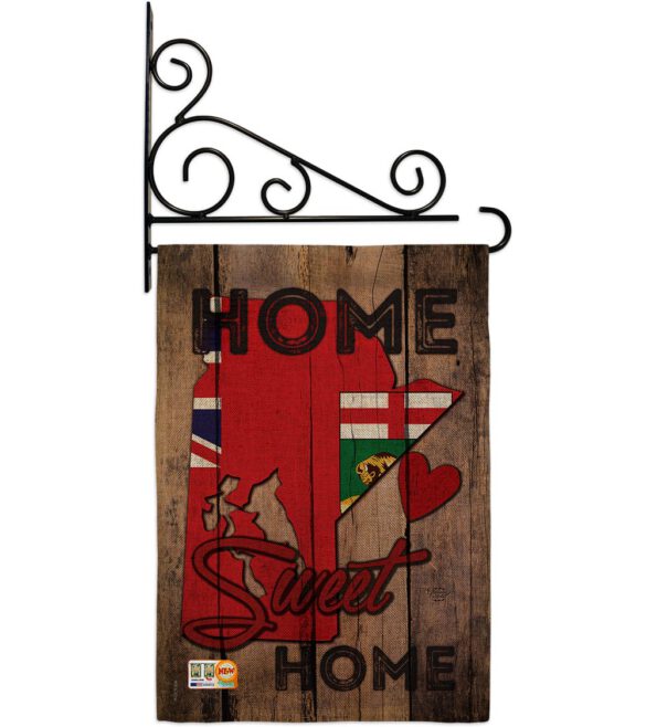 Canada Provinces Manitoba Home Sweet Home - Canada Provinces Flags of the World Vertical Impressions Decorative Flags HG191176 Made In USA - Image 12