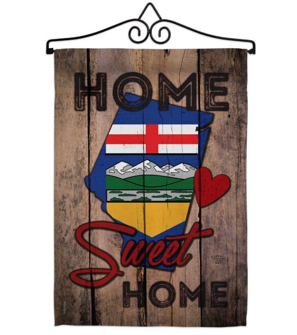 Canada Provinces Alberta Home Sweet Home - Canada Provinces Flags of the World Vertical Impressions Decorative Flags HG191177 Made In USA - Image 7