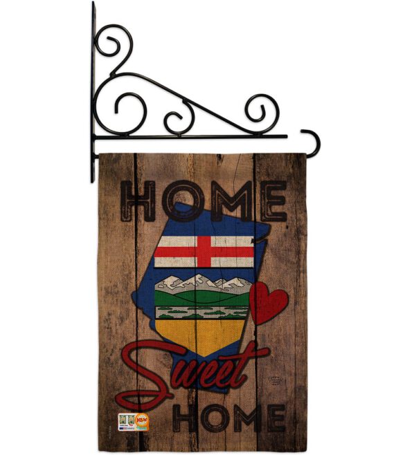 Canada Provinces Alberta Home Sweet Home - Canada Provinces Flags of the World Vertical Impressions Decorative Flags HG191177 Made In USA - Image 12