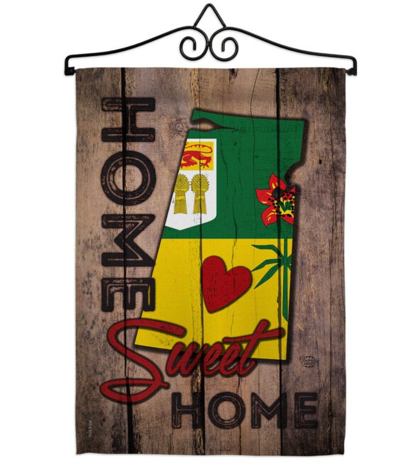 Canada Provinces Saskatchewan Home Sweet Home - Canada Provinces Flags of the World Vertical Impressions Decorative Flags HG191184 Made In USA - Image 7