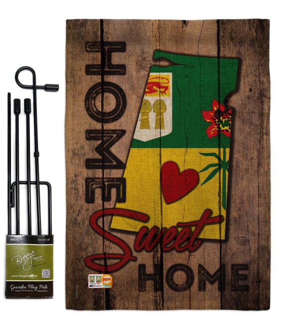 Canada Provinces Saskatchewan Home Sweet Home - Canada Provinces Flags of the World Vertical Impressions Decorative Flags HG191184 Made In USA - Image 9