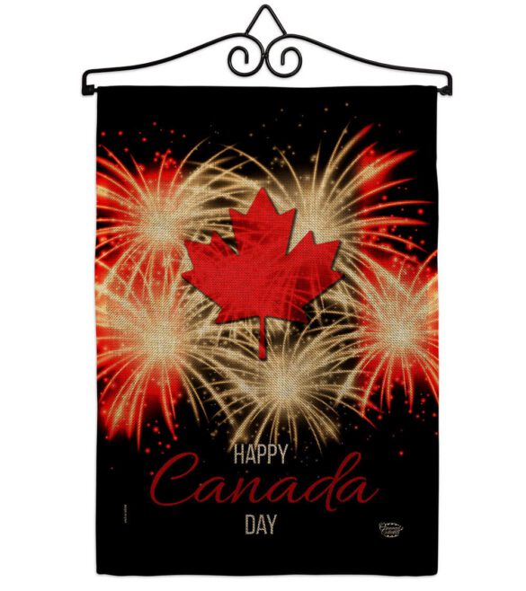 Firework Canada Day - Canada Provinces Flags of the World Vertical Impressions Decorative Flags HG192515 Made In USA - Image 17