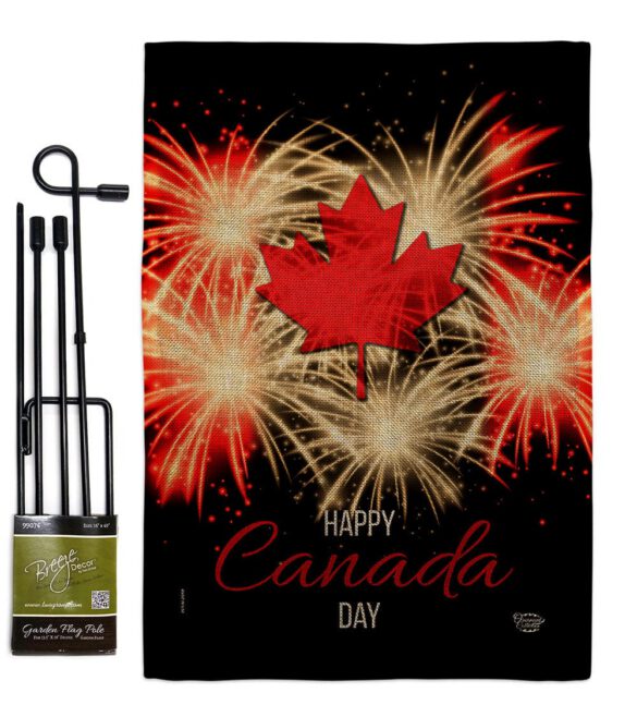 Firework Canada Day - Canada Provinces Flags of the World Vertical Impressions Decorative Flags HG192515 Made In USA - Image 14