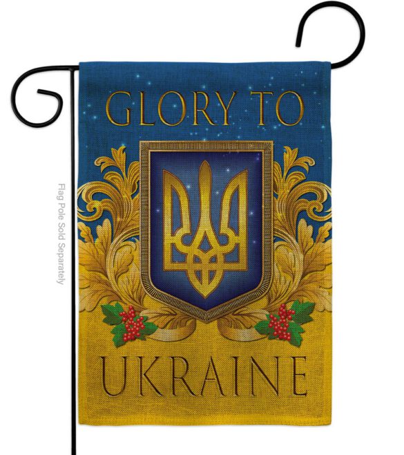 Glory To Ukraine - Support Inspirational Vertical Impressions Decorative Flags HG170273 Made In USA - Image 22