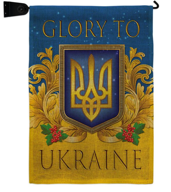 Glory To Ukraine - Support Inspirational Vertical Impressions Decorative Flags HG170273 Made In USA - Image 39
