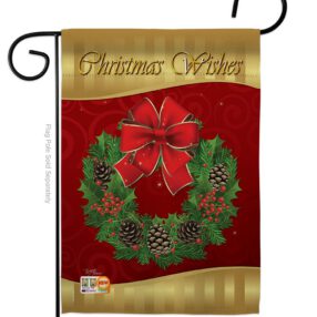 Christmas Wishes - Christmas Winter Vertical Impressions Decorative Flags HG114078 Imported