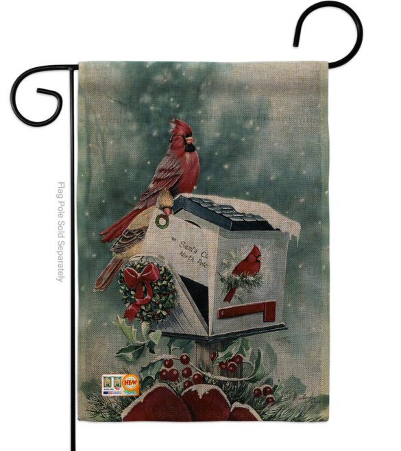 Christmas Cardinals - Christmas Winter Vertical Impressions Decorative Flags HG114096 Made In USA - Image 8