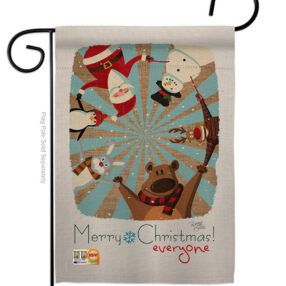 Everyone's Xmas - Christmas Winter Vertical Impressions Decorative Flags HG114109 Made In USA